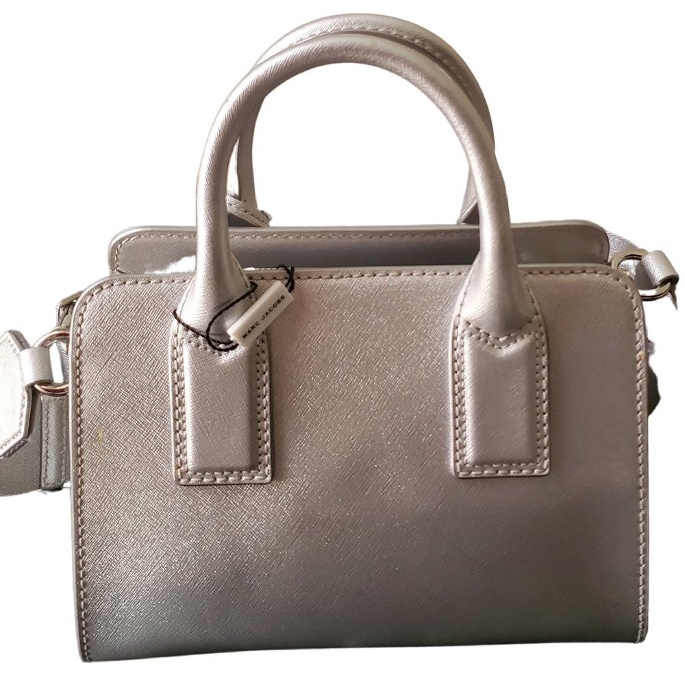 Marc Jacobs Metallic Silver Satchel